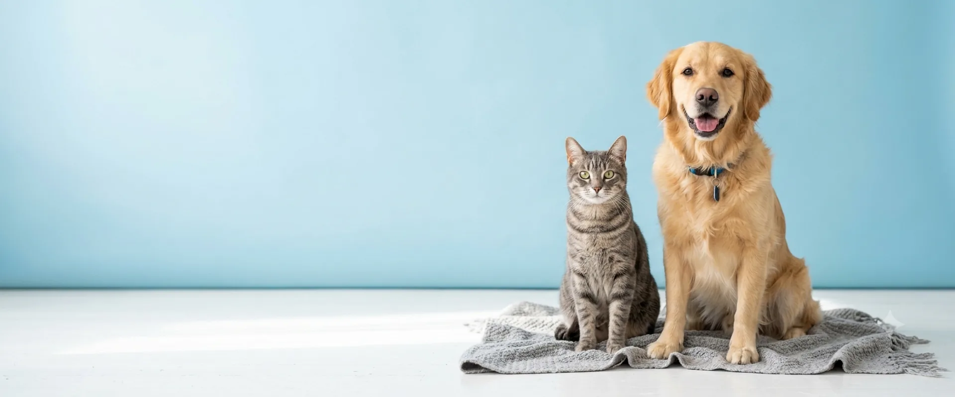 Veterinaria atendiendo a un perro